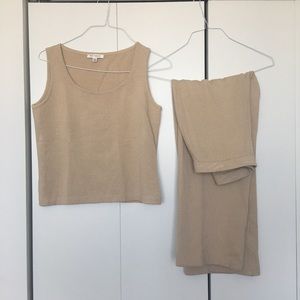St. John High Quality Knit Tank And Pants